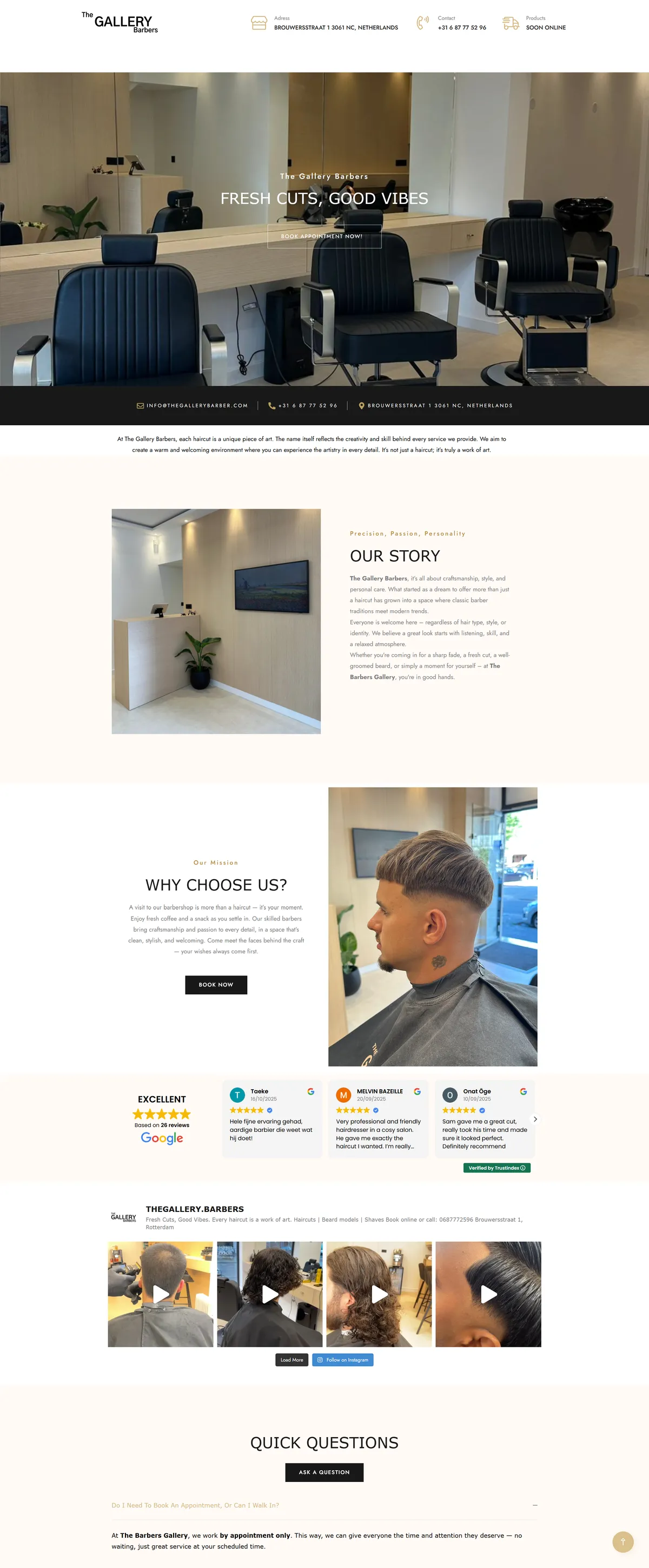 The Gallery Barbers - volledig overzicht 1